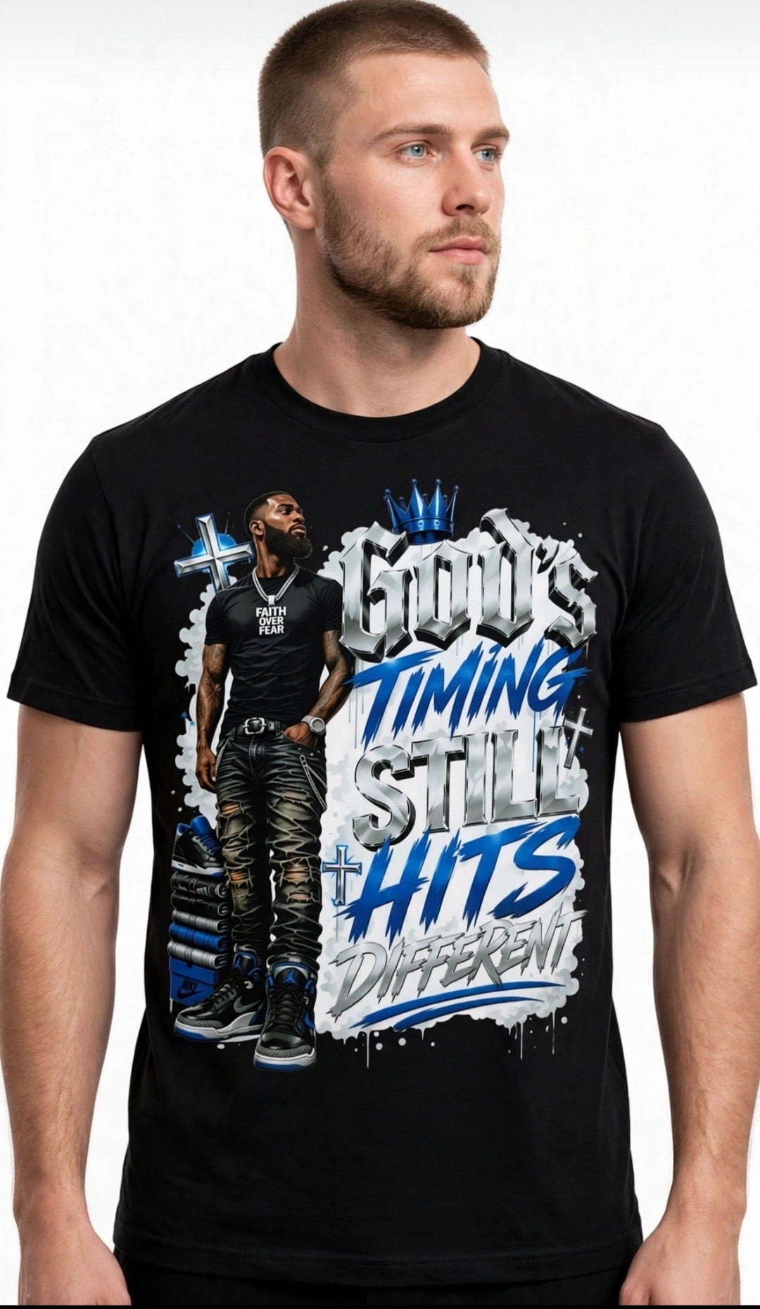 Fenix Rich His Timing Still Hits Different Men's Graphic T-Shirt