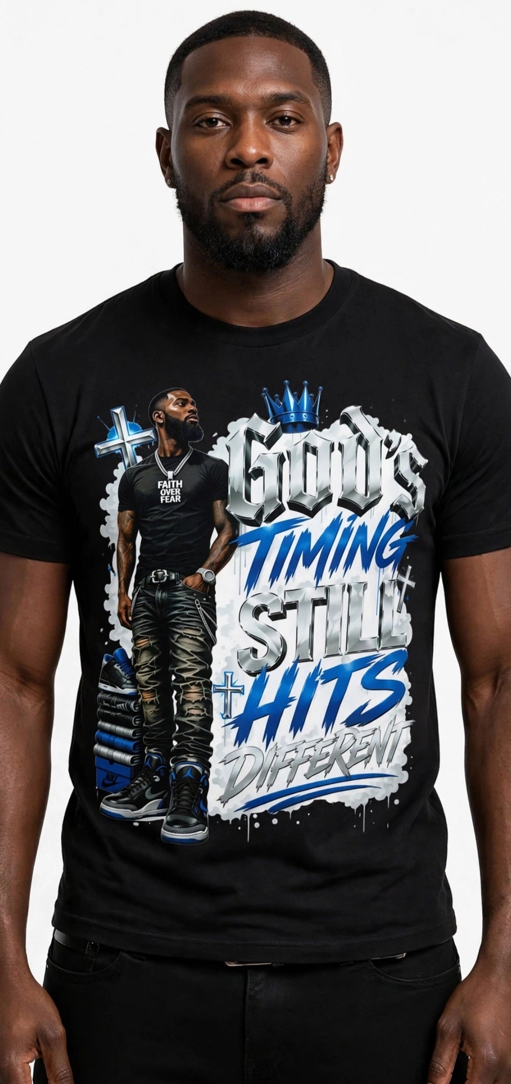 Fenix Rich His Timing Still Hits Different Men's Graphic T-Shirt