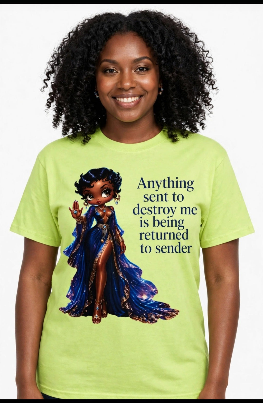 Fenix Rich Return To Sender Evil Eye Goddess Women's Graphic T-Shirt