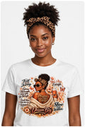 Fenix Rich Trust Your Journey You Are Enough Women's Affirmation Graphic T-Shirt