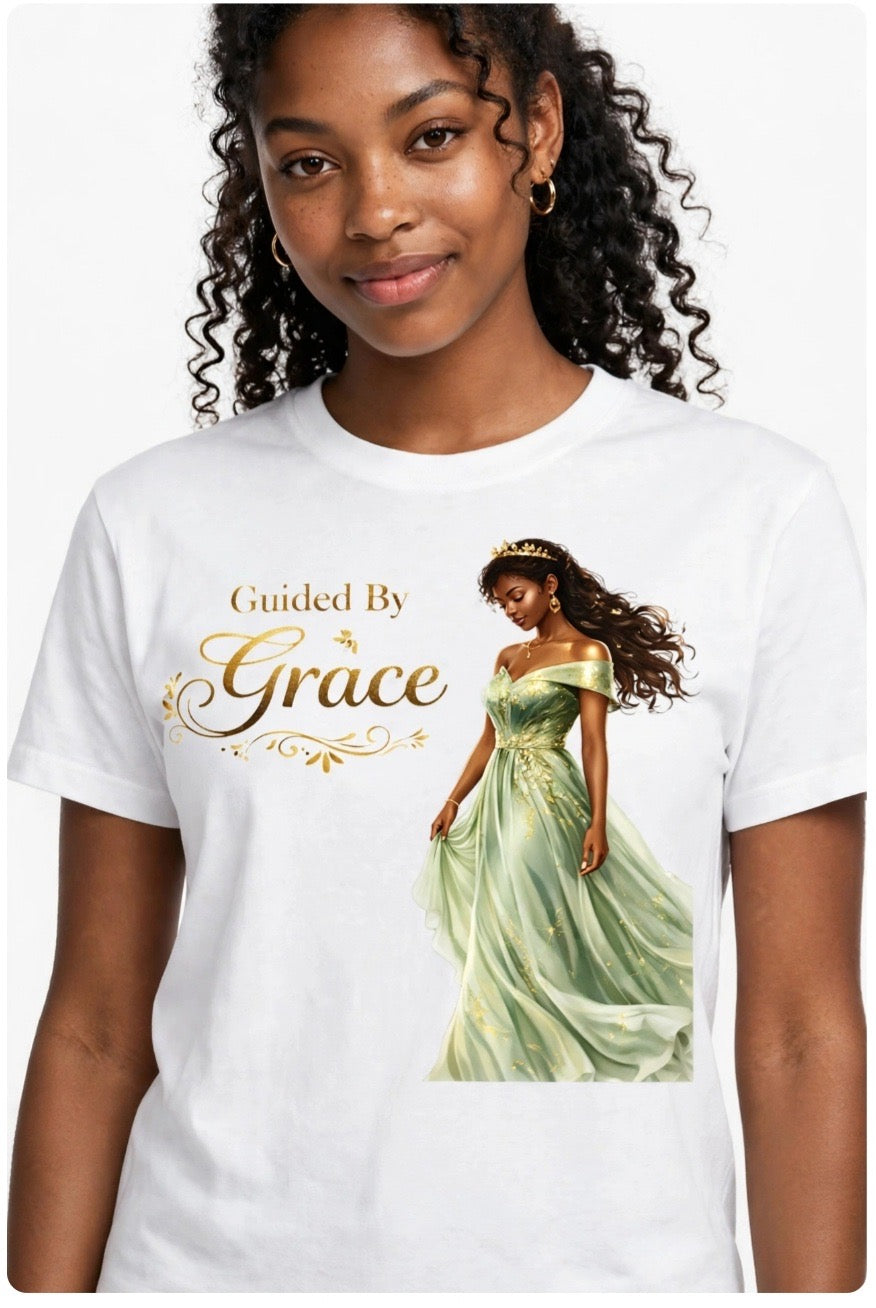 Fenix Rich Guided By Grace Gold Foil Women's Graphic T-Shirt