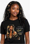 Fenix Rich Keep Trusting God Queen Women's Graphic T-Shirt