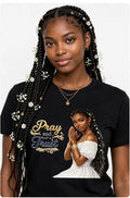 Fenix Rich Pray And Trust Faith Queen Women's Graphic T-Shirt