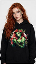 Fenix Rich Women's Botanical Nature Goddess Graphic Hoodie Pullover